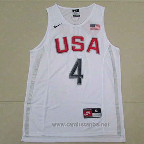Camiseta USA 2016 Jimmy Butler #4 Blanco